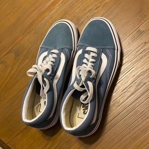 Blue vans with laces only wore once!